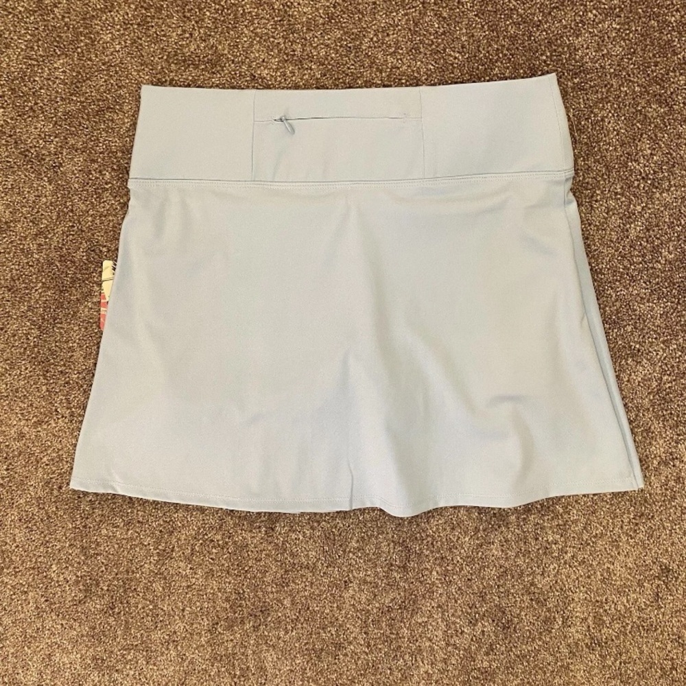 Tommy Bahama Womens Pull On Side Pleated Light Blue Active Skort Size M - NWT - Picture 8 of 14